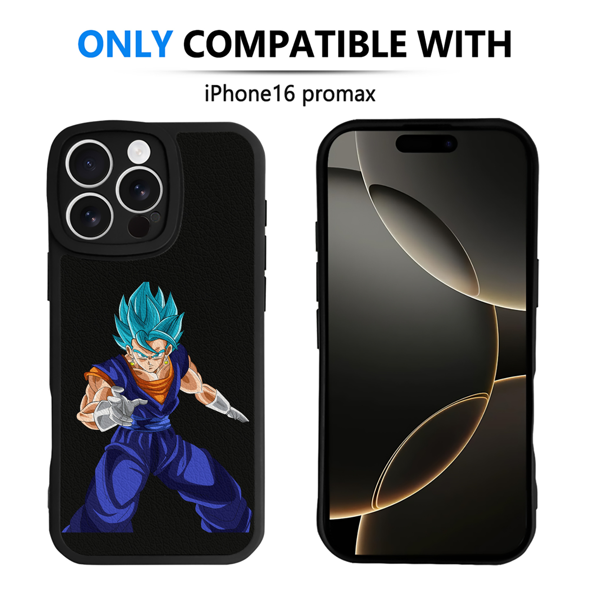 （画像用） ドラゴンボール ベジット DRAGON BALL Vegetto 【iPhone 16シリーズ対応】シリコンスマホケース（レザー調） 材質：シリコン